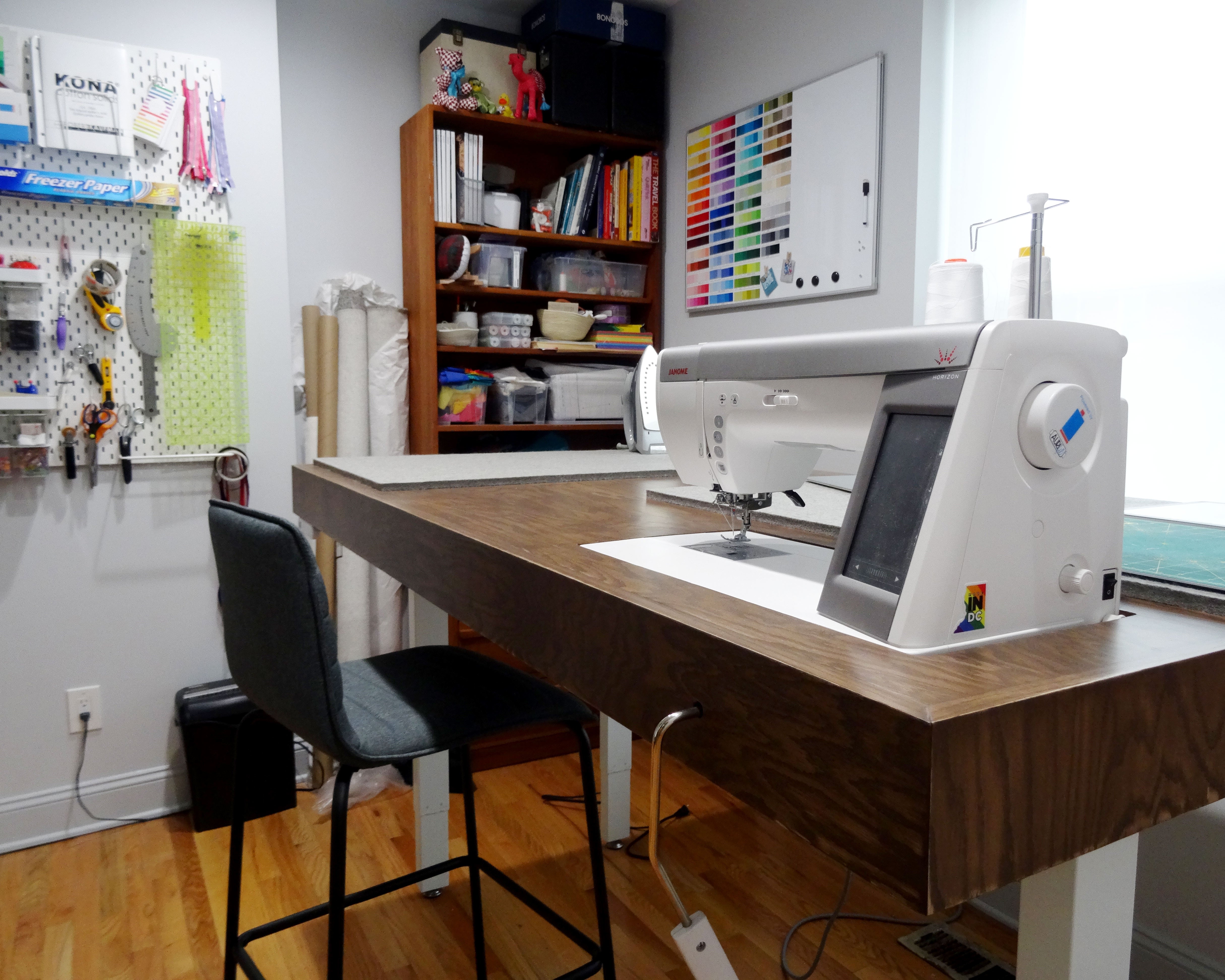 Building an Adjustable Height Sewing Workstation – Handmade by Tighe  Flanagan
